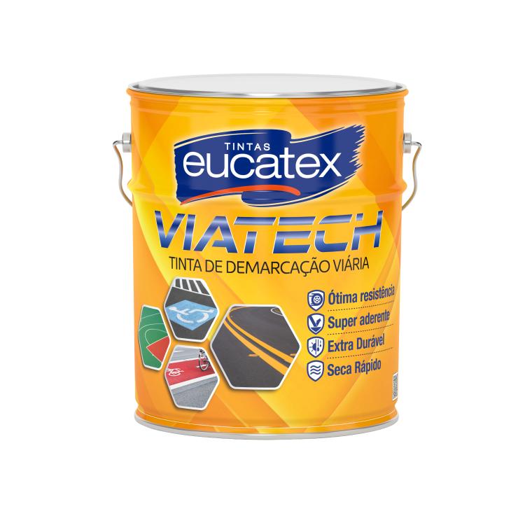 TINTA VIATECH DEMARCAÇÃO VIÁRIA BRANCO - LATA 18 LITROS - EUCATEX